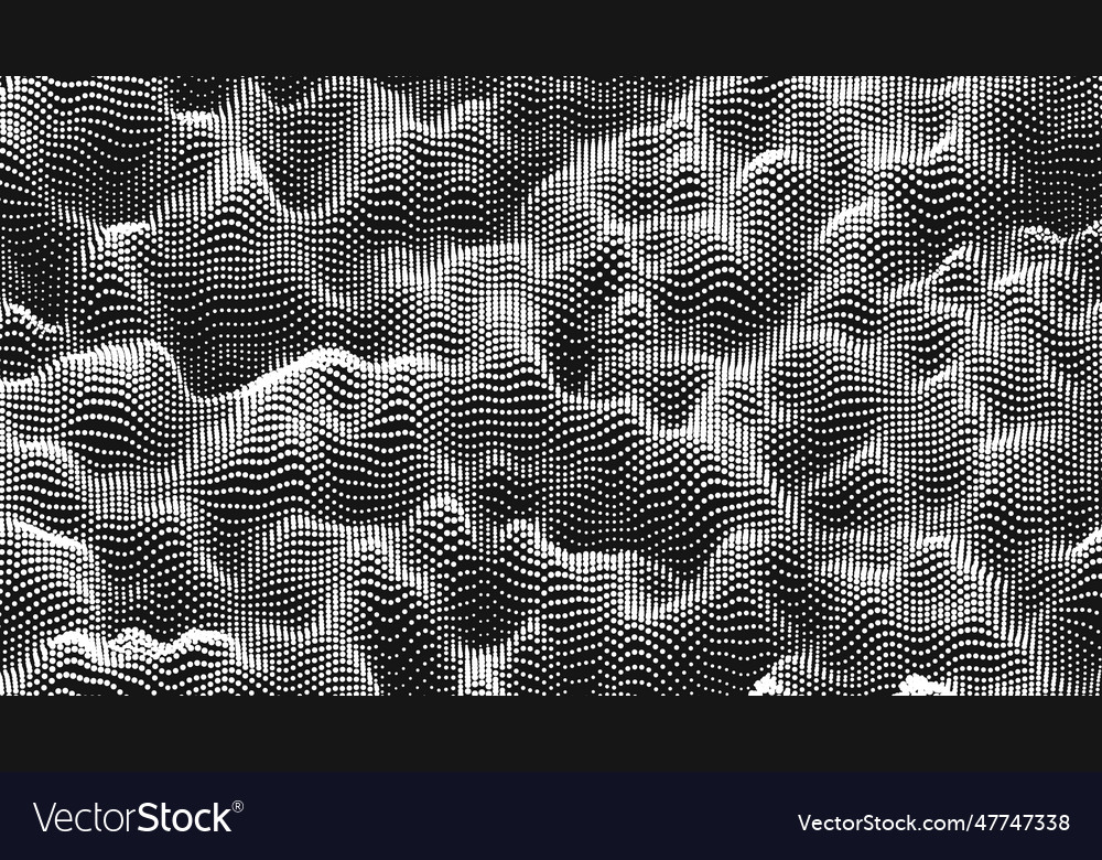 Point wave noise texture abstract dot background vector image Point wave noise texture abstract dot background