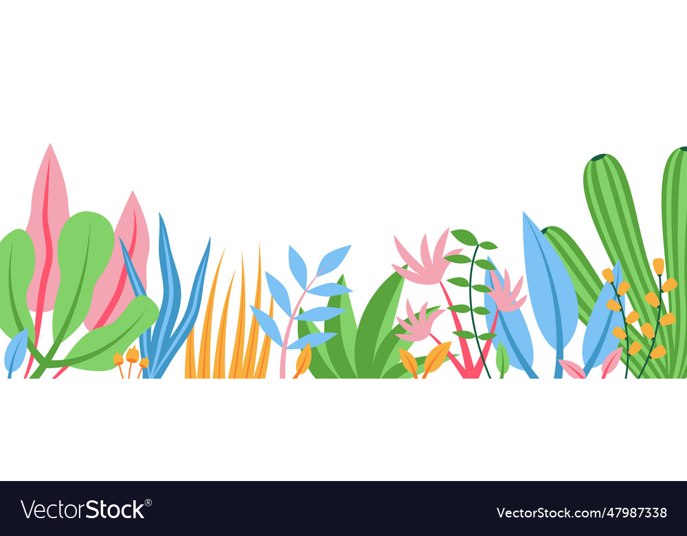 Summer nature background with floral pattern