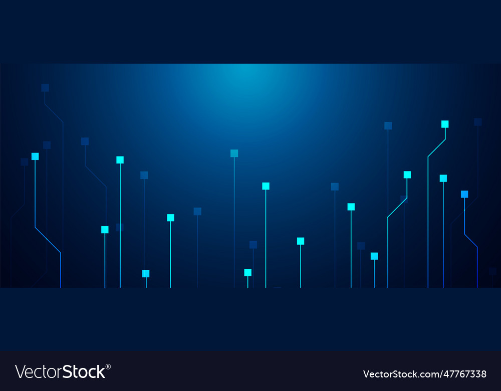 Technology background with hi-tech digital data vector image Technology background with hi-tech digital data
