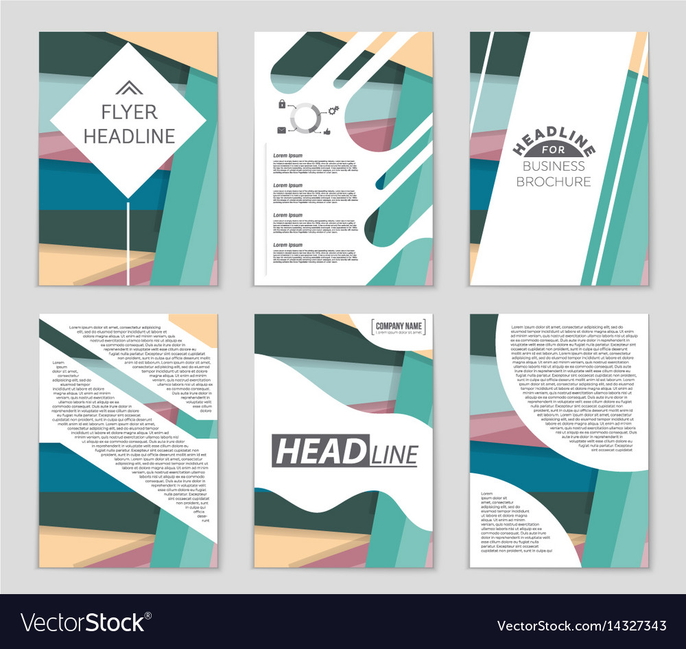 Abstract layout background set for art