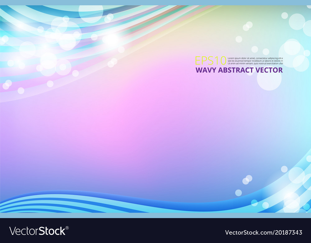 Abstract Wavy Bokeh Background