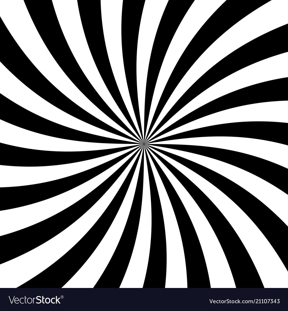Black and white radial rays background rays Vector Image