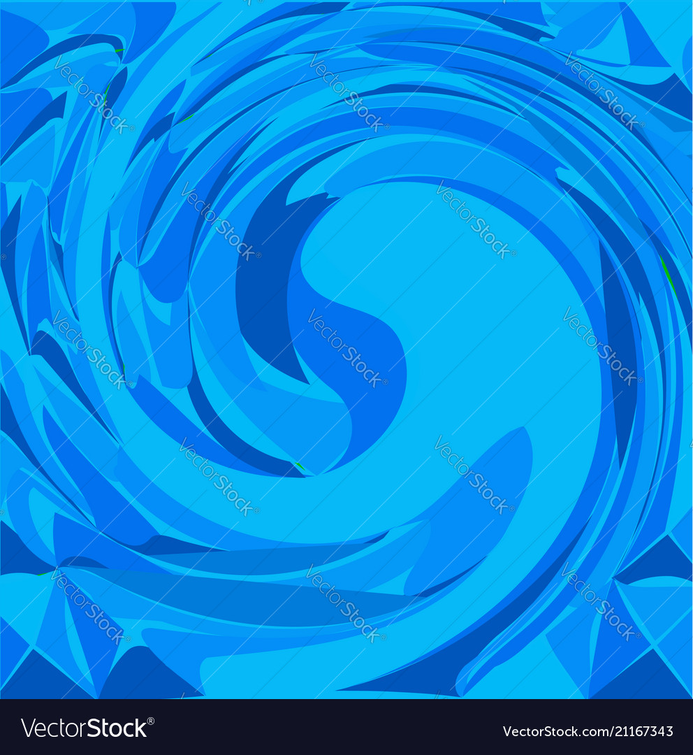Blue wave background template vector image Blue wave background template
