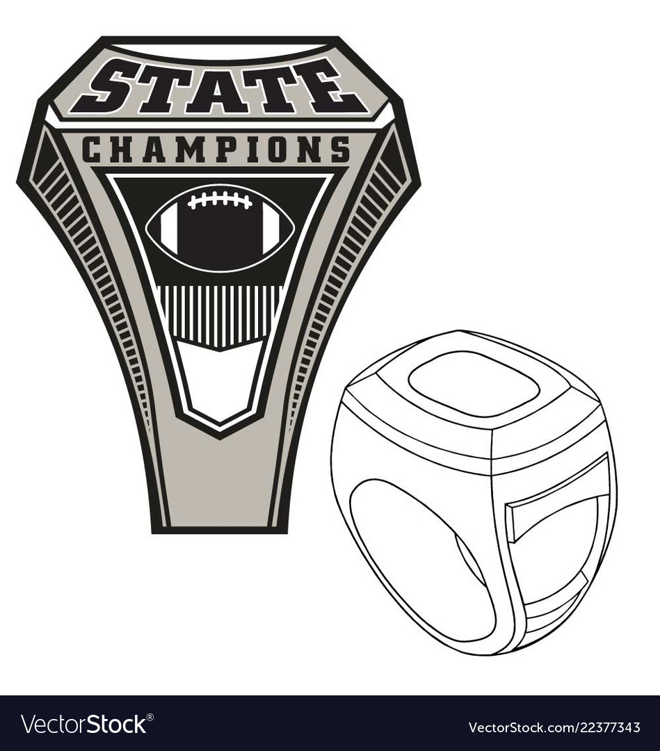 Championship State Ring Royalty Free Vector Image Championship State Ring Vector Image