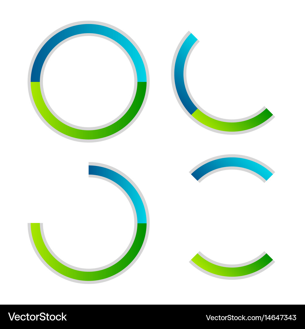 Circle pie chart Royalty Free Vector Image - VectorStock