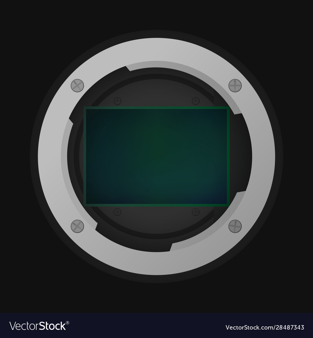 Full frame image sensor vector image Full frame image sensor