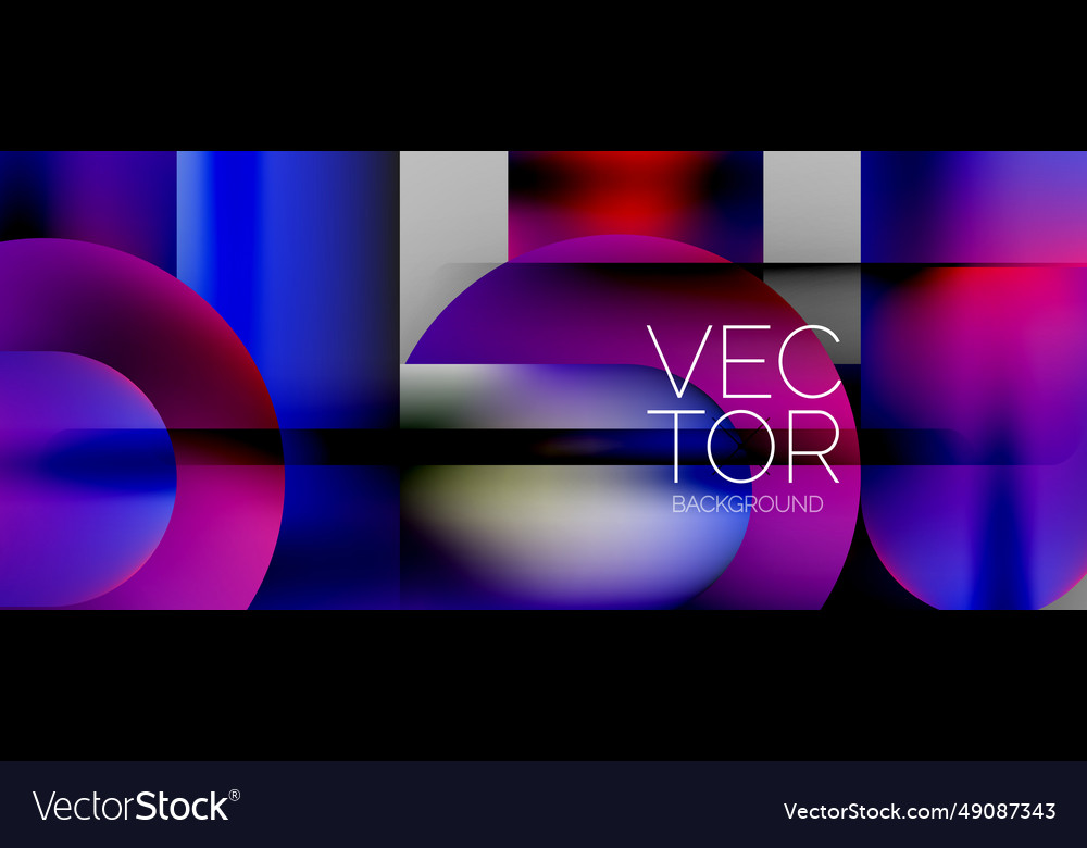 Geometric shapes fluid gradient abstract minimal vector image Geometric shapes fluid gradient abstract minimal