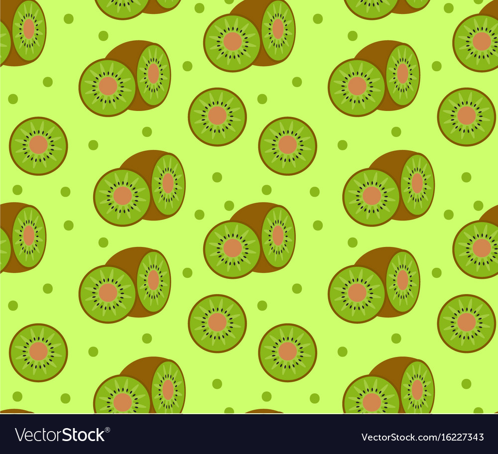 Kiwi seamless pattern kiwifruit endless