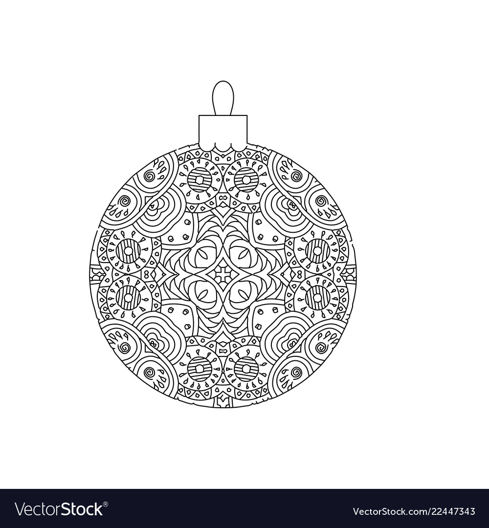 New year tree ball ornament