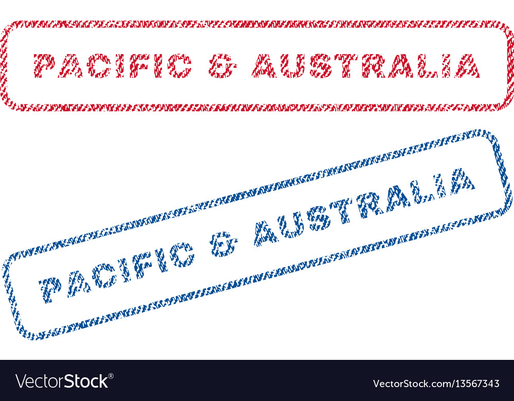 Pacific australia textile stamps