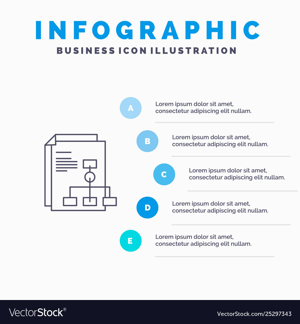 Presentation graph invoice report line icon Vector Image Presentation graph invoice report line icon