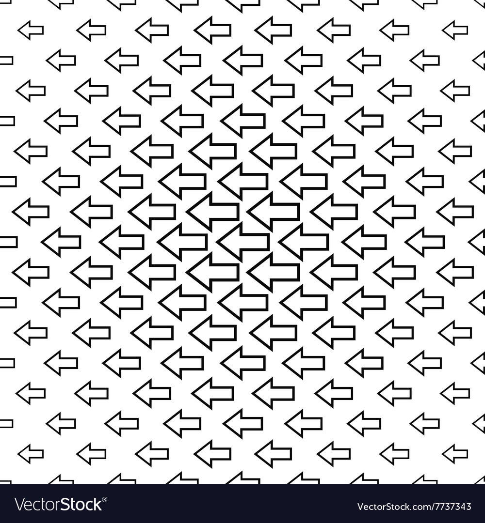 Seamless monochrome arrow pattern