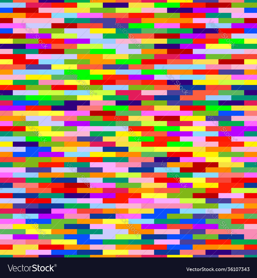 Seamless pattern many multi-colored bricks