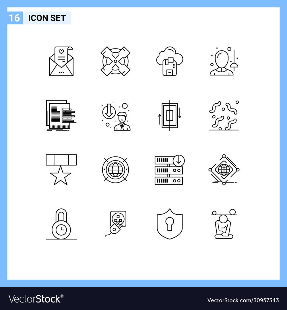 Set 16 outlines on grid for graph chart