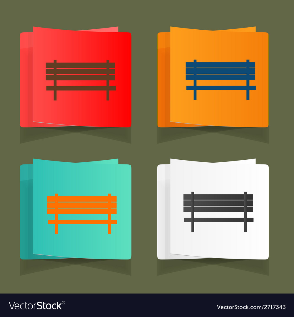 Set Of Vintage Benches For Parks And Streets Vector Image