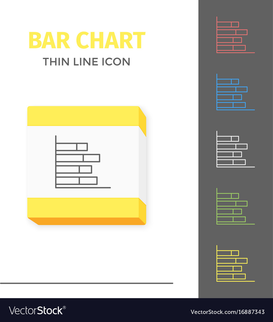 Simple line stroked chart or graph icon