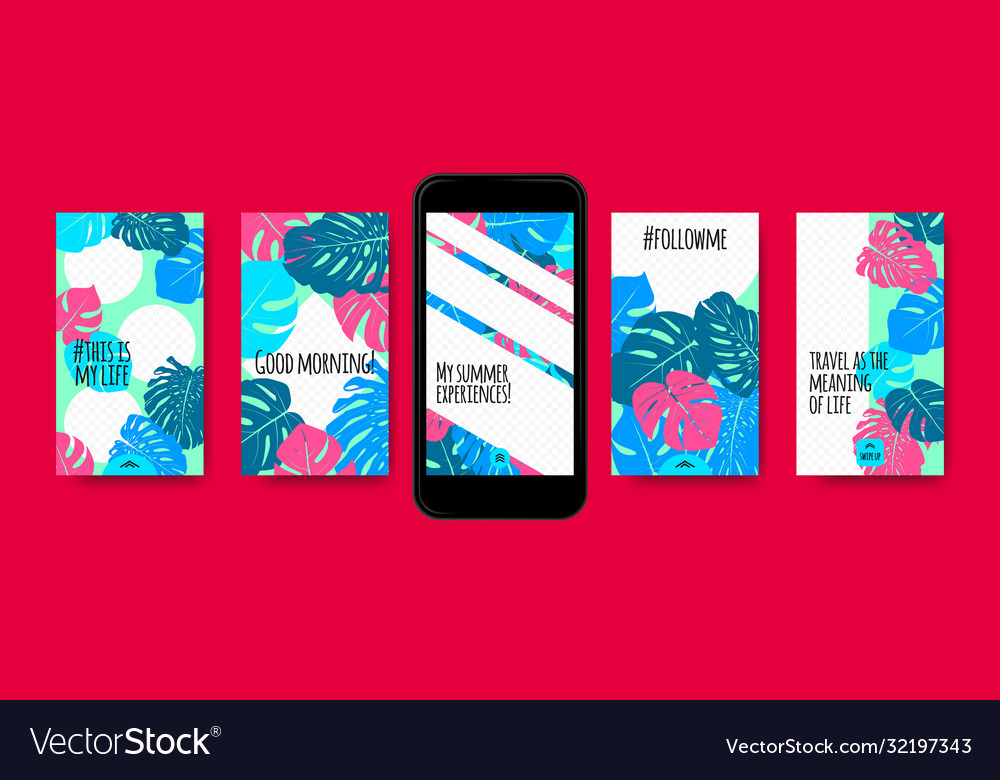 Stories templates for social media design