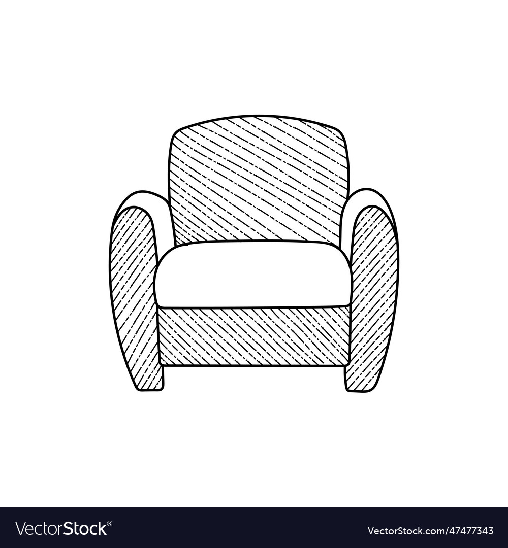 Stil Linie Couch Sofa Stuhl Symbol Zeichen Logo