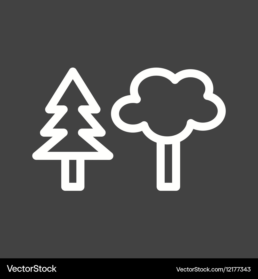 Trees Royalty Free Vector Image - VectorStock