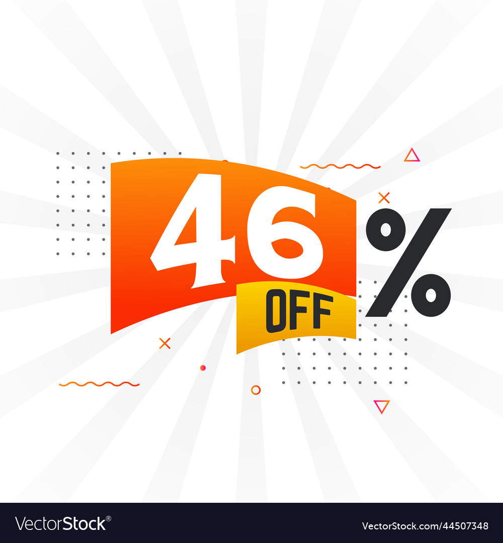 46-percent-off-special-discount-offer-off-sale-vector-image