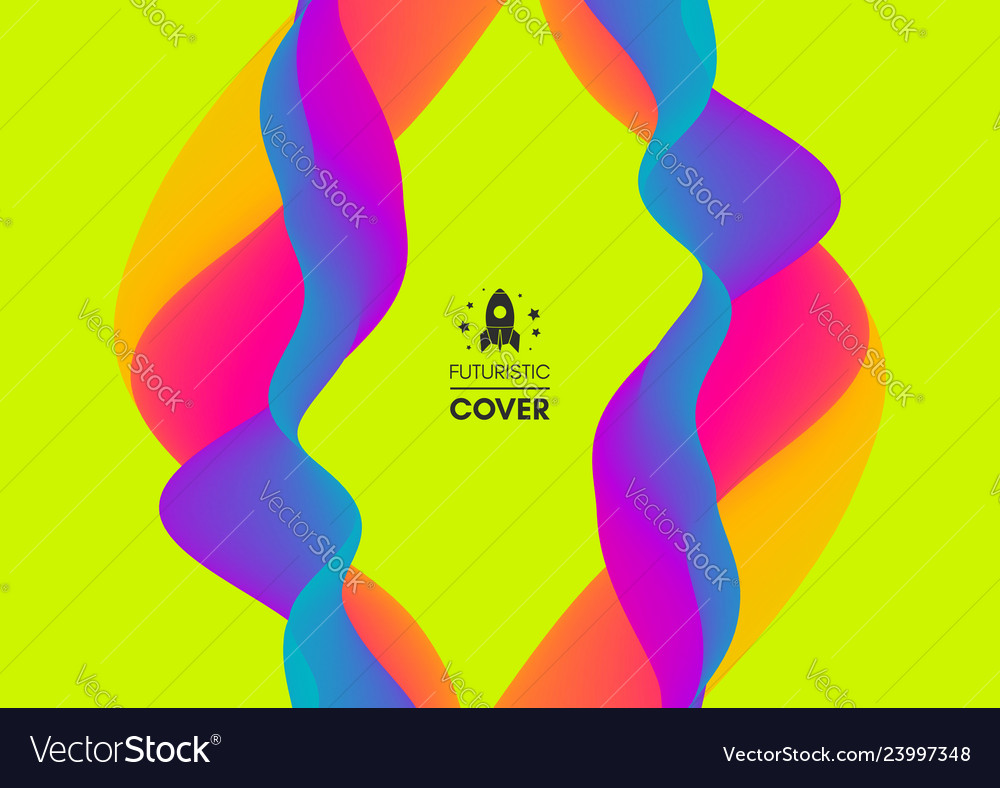 Abstract wavy background for banner flyer book