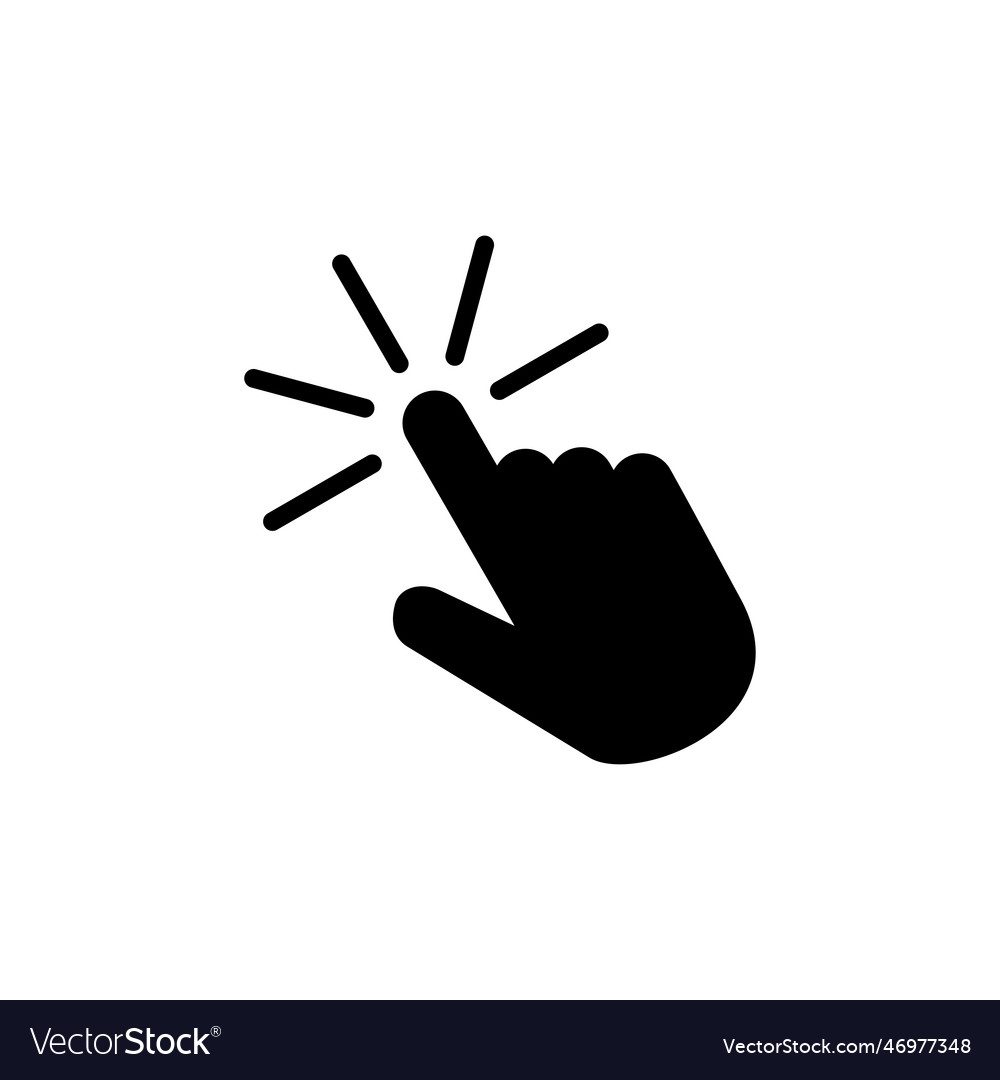 Click icon cursor pointer sign