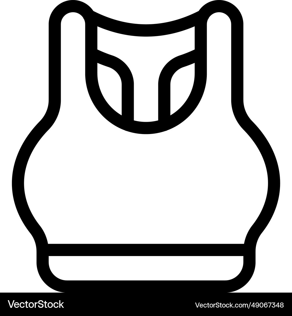 Essential activewear with broad strap Royalty Free Vector