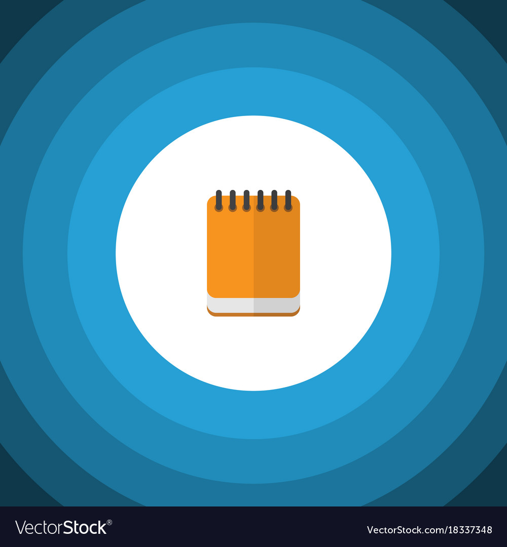 Isolated notepad flat icon notepaper