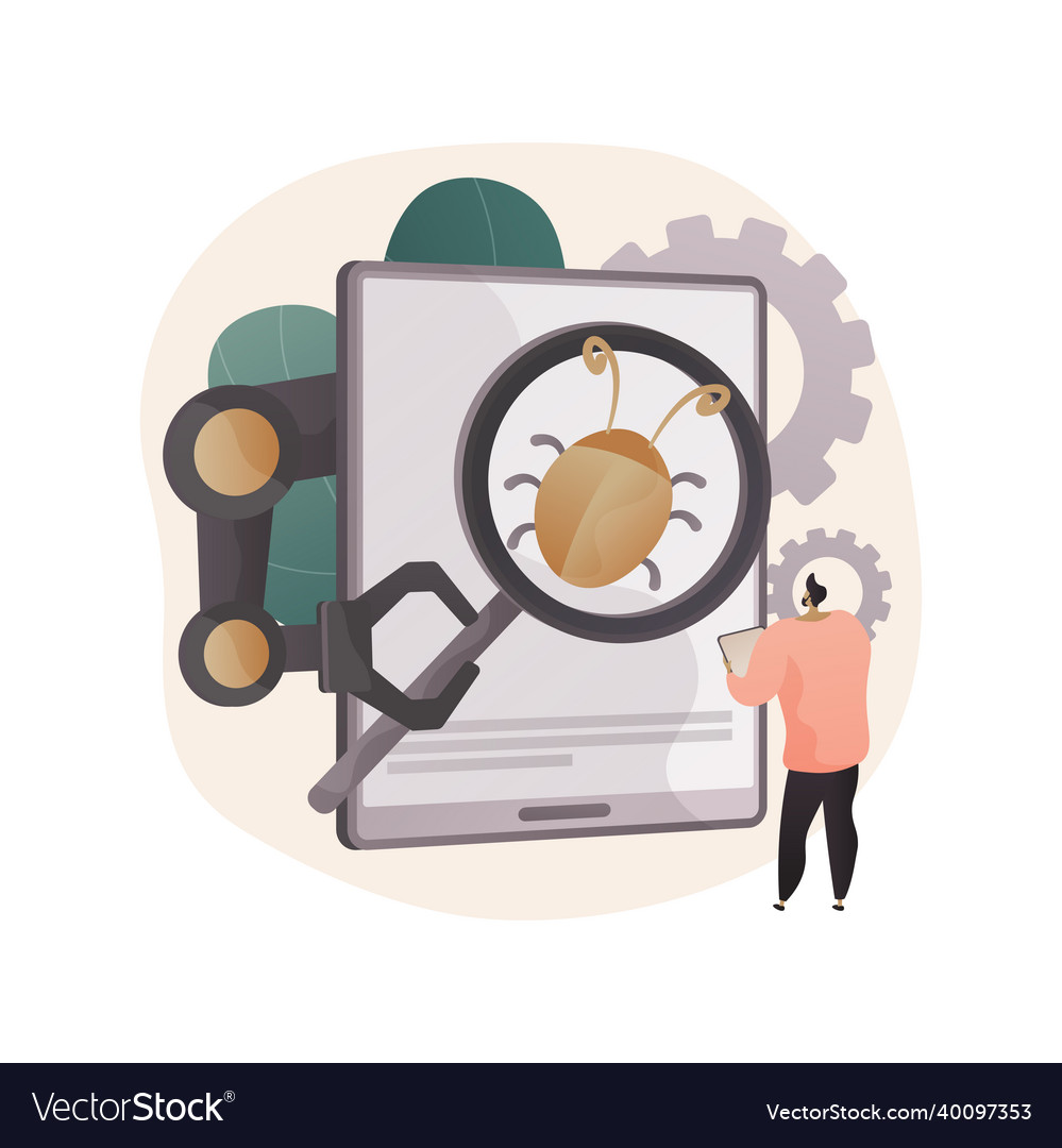 Automated testing abstract concept