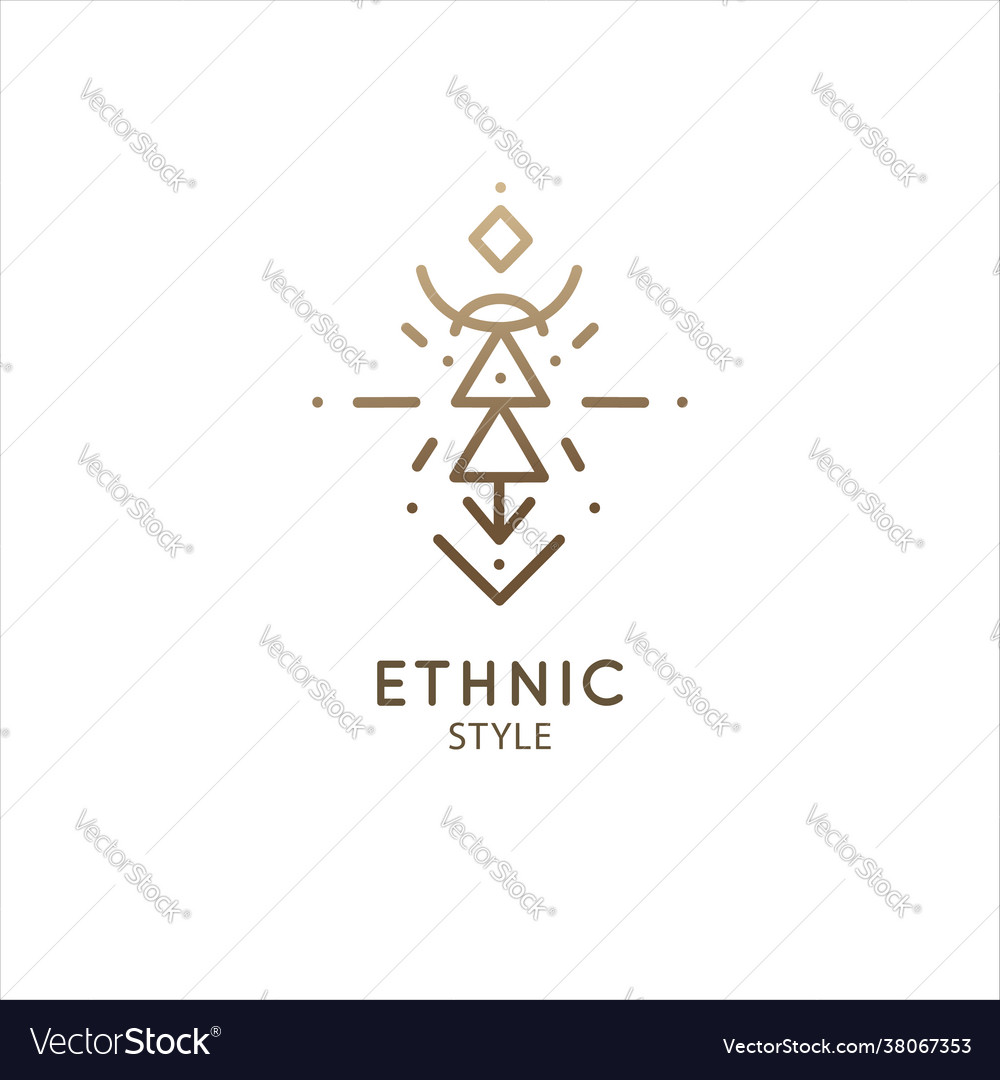 Logo geometric elements template squire