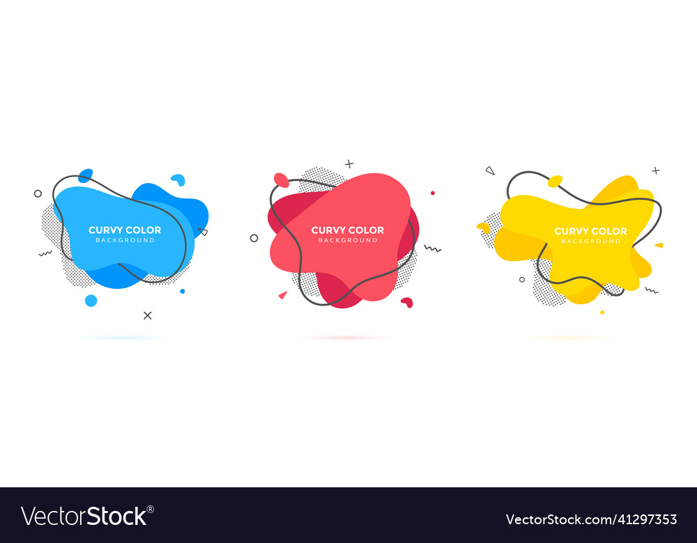 Modern liquid irregular amoeba blob shape abstract vector image Modern liquid irregular amoeba blob shape abstract