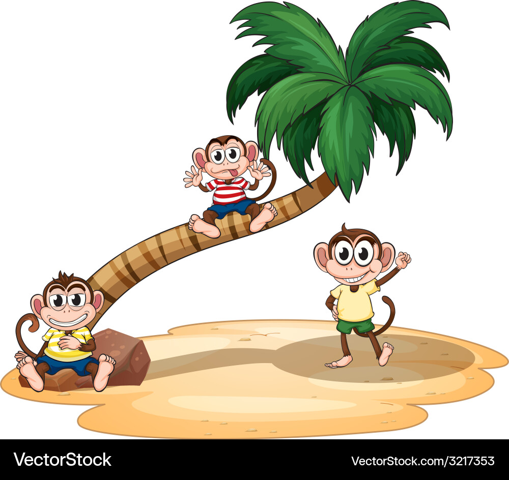 Monkeys Royalty Free Vector Image - VectorStock