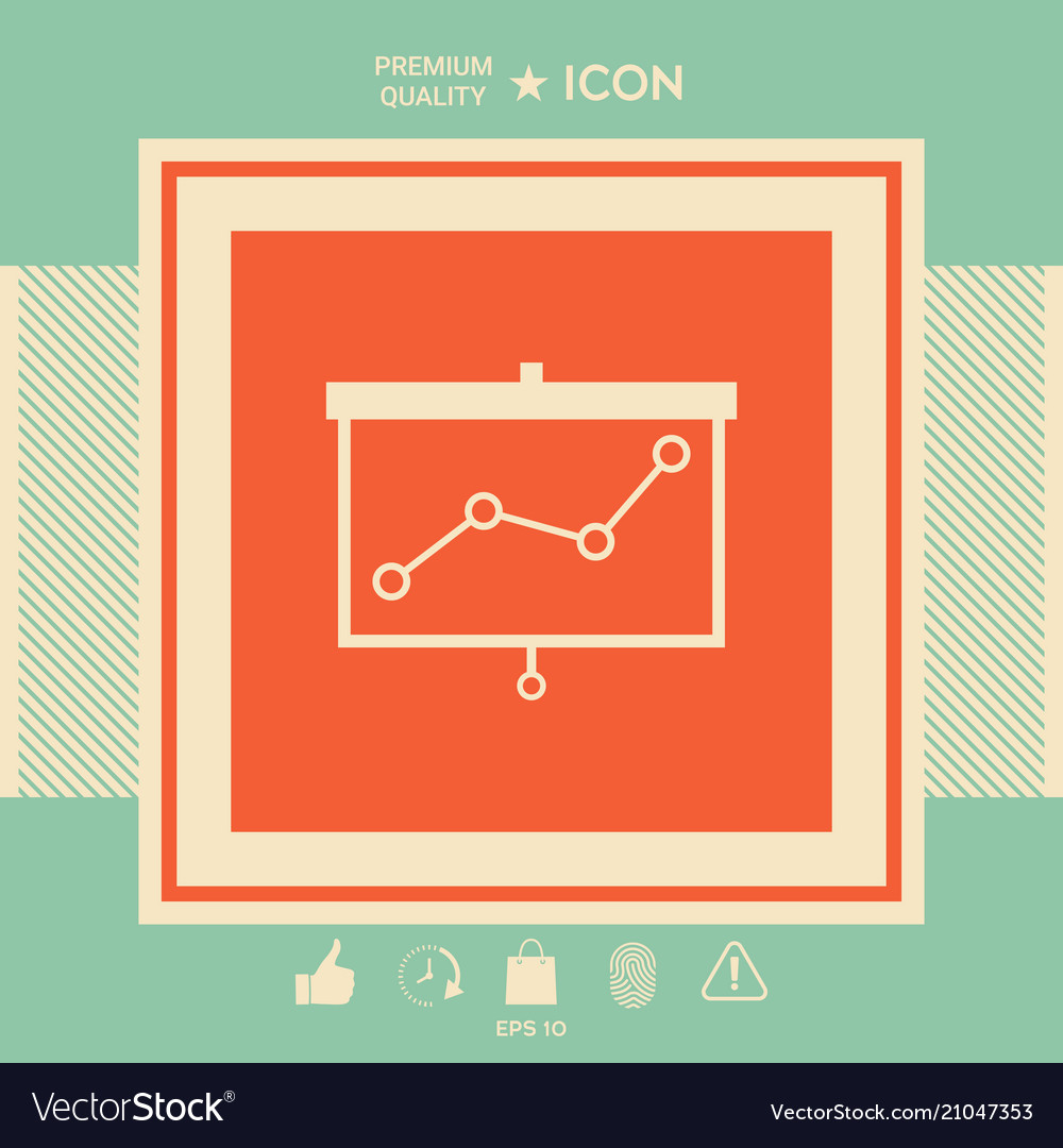 Projector screen with graph