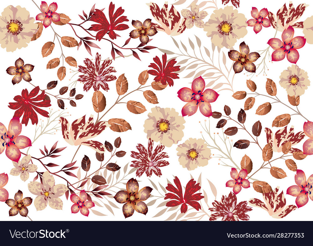 Watercolor Floral Seamless Pattern