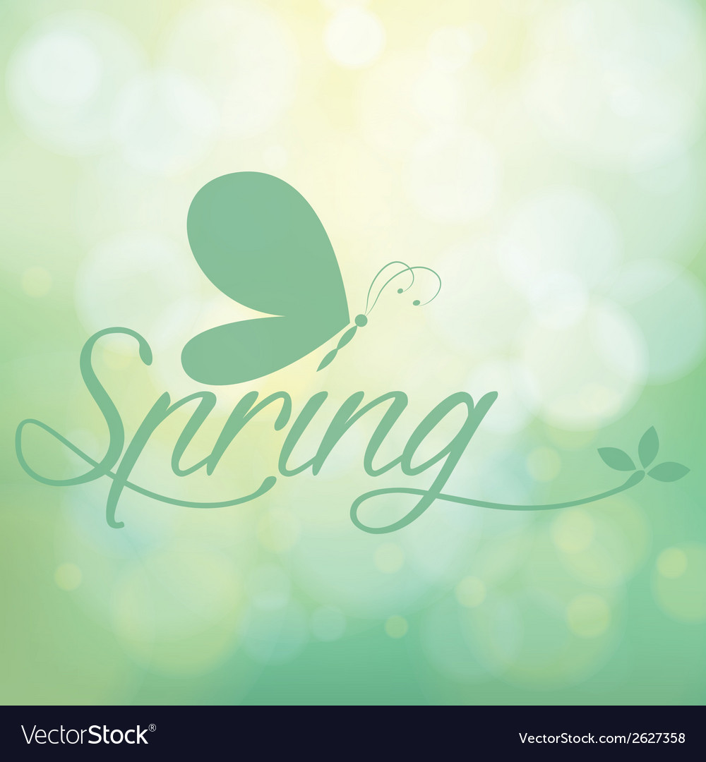 Abstract spring background with some special