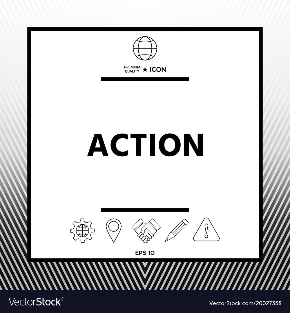 Action button symbol
