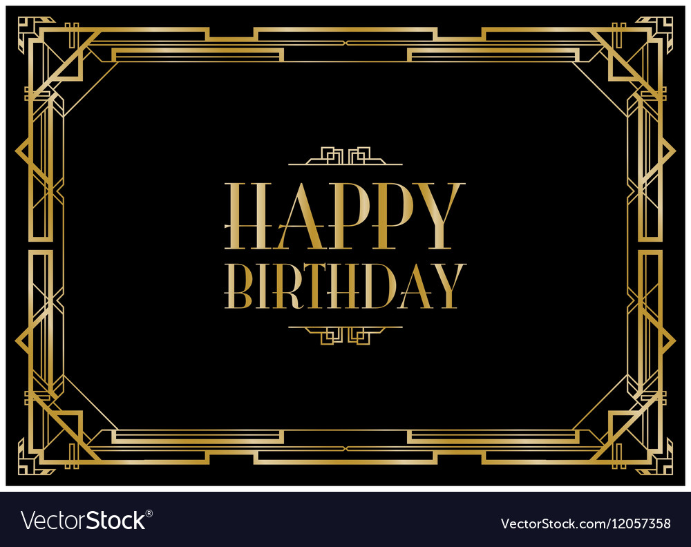 Art Deco Birthday Celebration