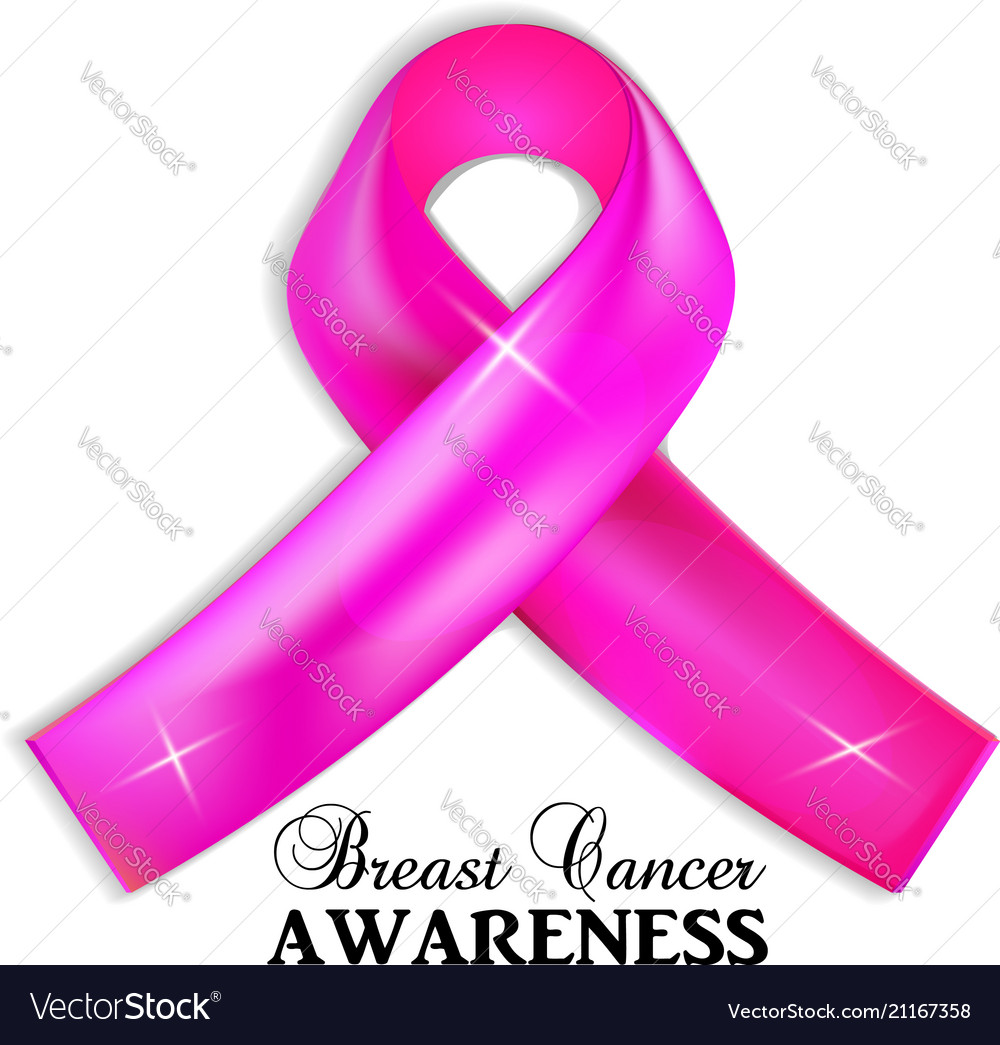 Breast cancer awareness pink ribbon