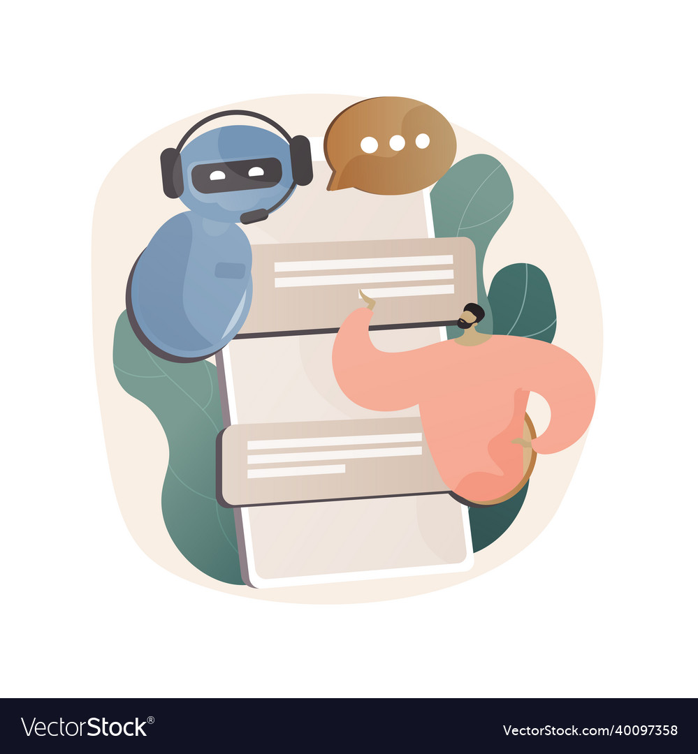 Chatbot virtual assistant abstract concept vector image Chatbot virtual assistant abstract concept