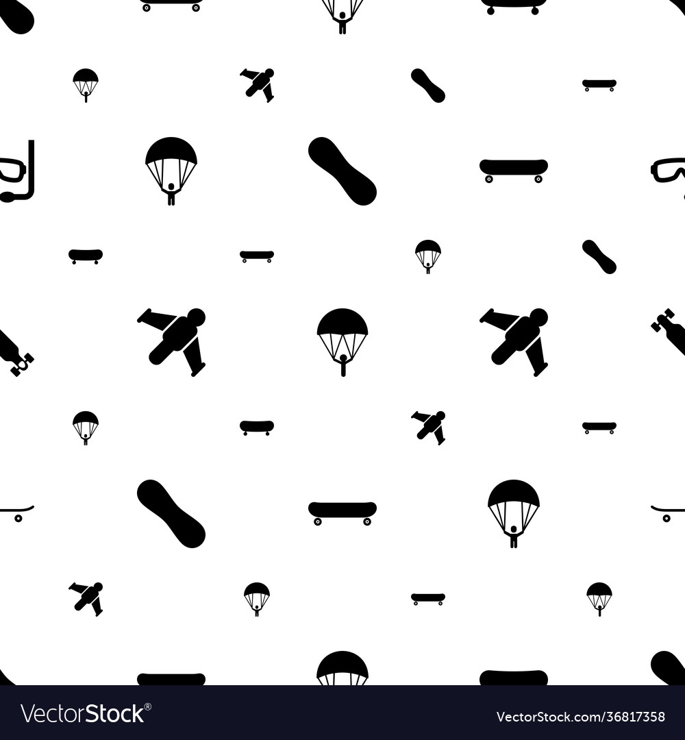 Extreme icons pattern seamless white background