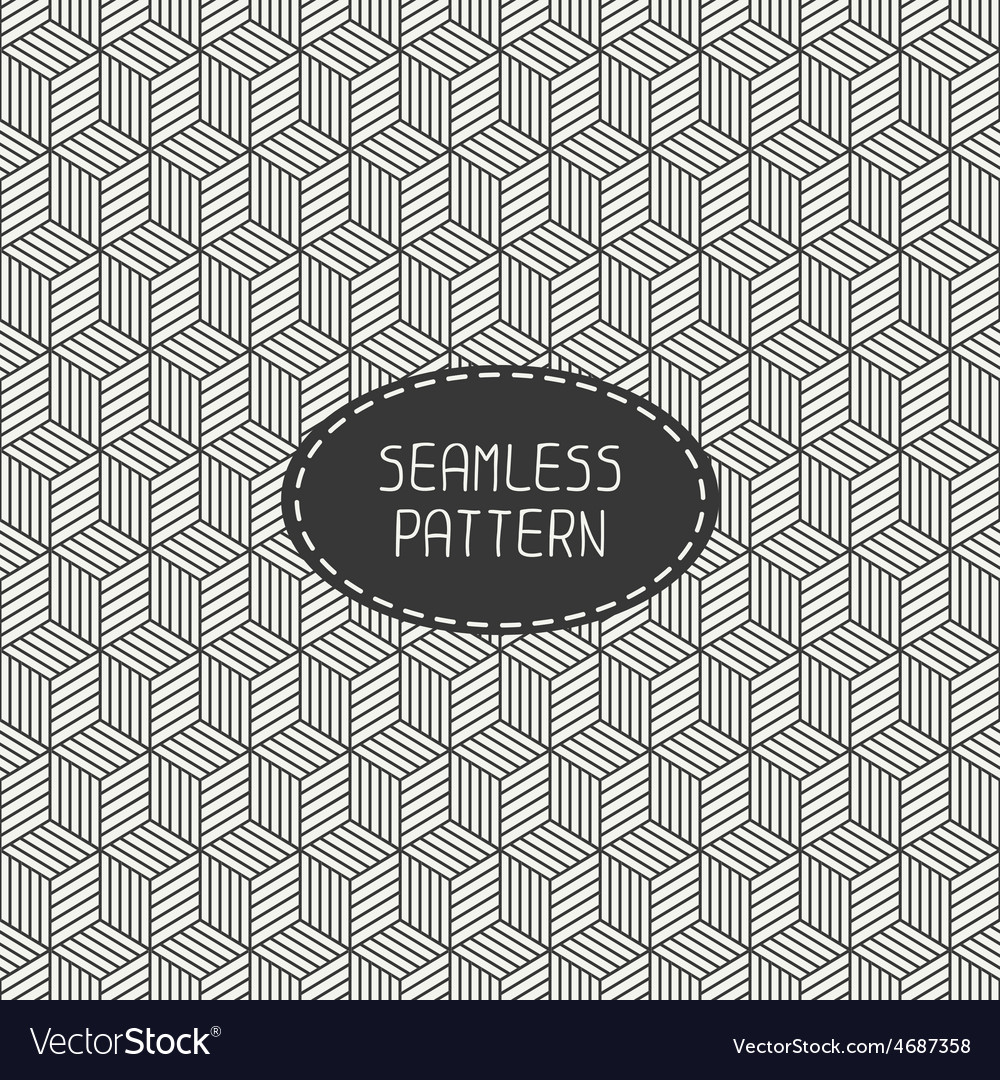 Geometric abstract seamless cube pattern