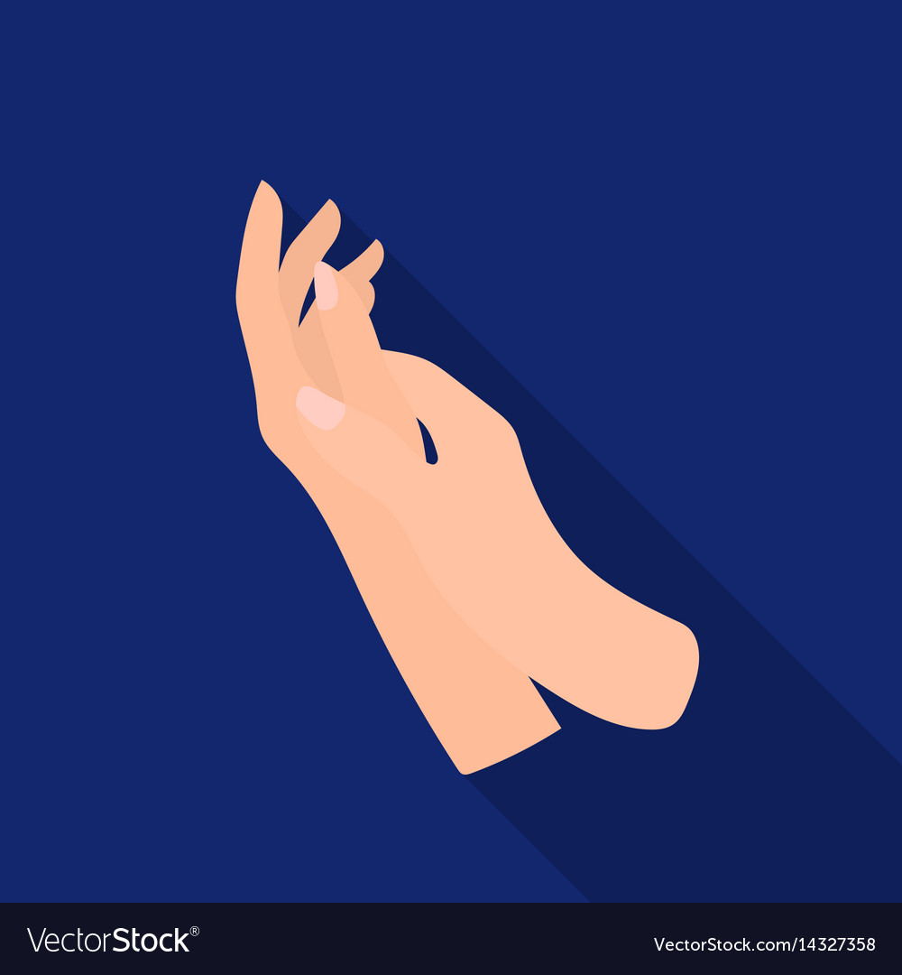 Hands moisturizing icon in flate style isolated