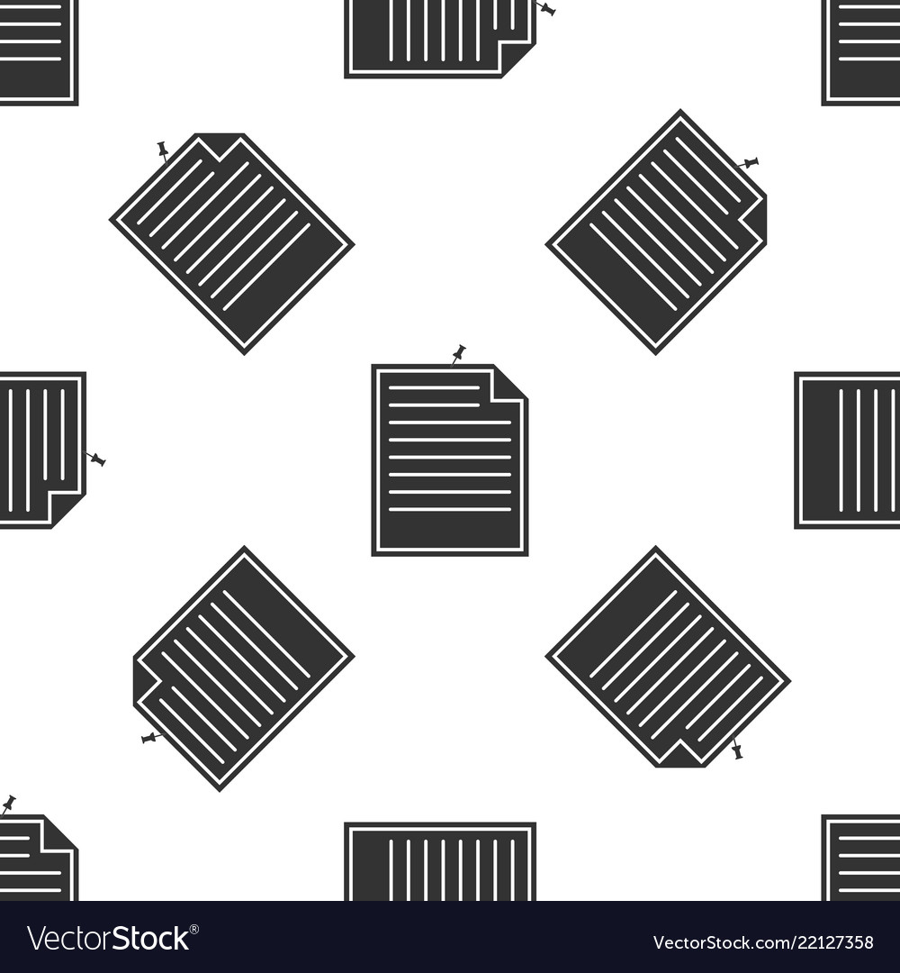 Note paper with pinned pushbutton seamless pattern
