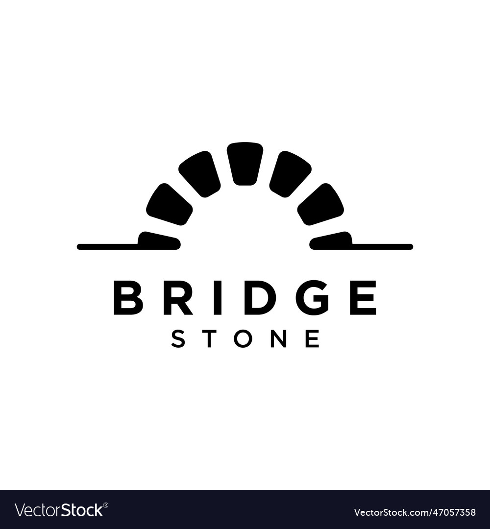 Simple and modern stone bridge building template