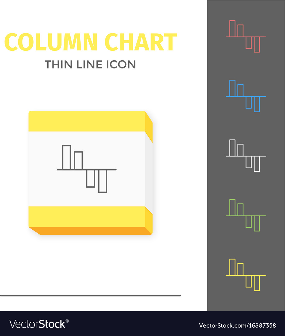 Simple line stroked chart or graph icon