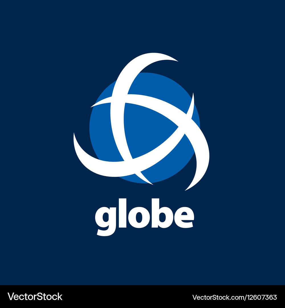 Abstract logo globe Royalty Free Vector Image - VectorStock