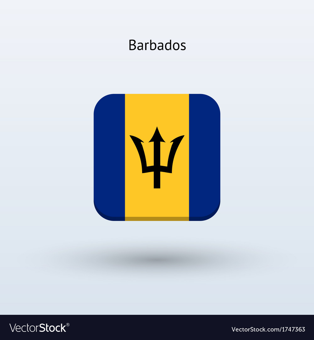 Barbados Flagge Symbol