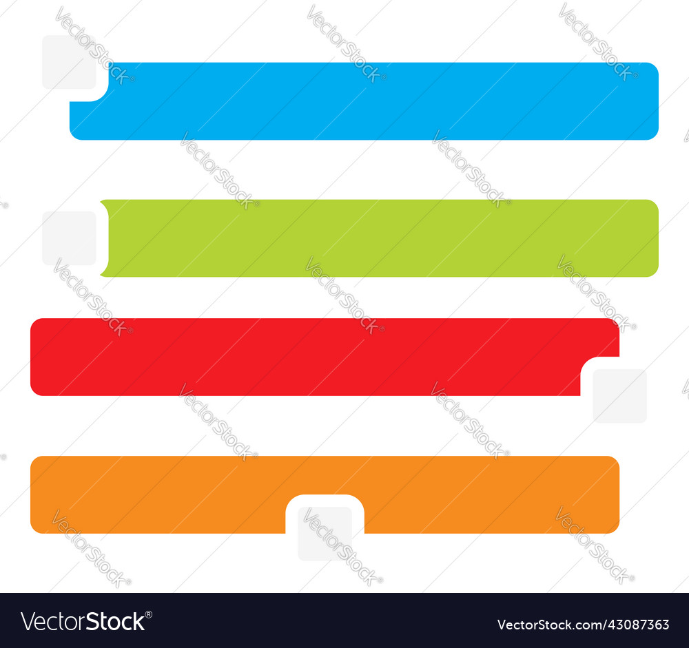 Button banner empty shape element Vector Image Button banner empty shape element
