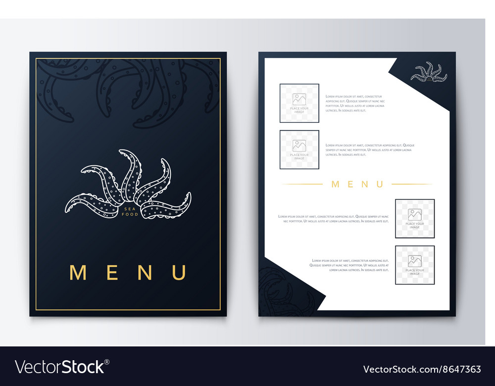 Design menu brochure culinary background