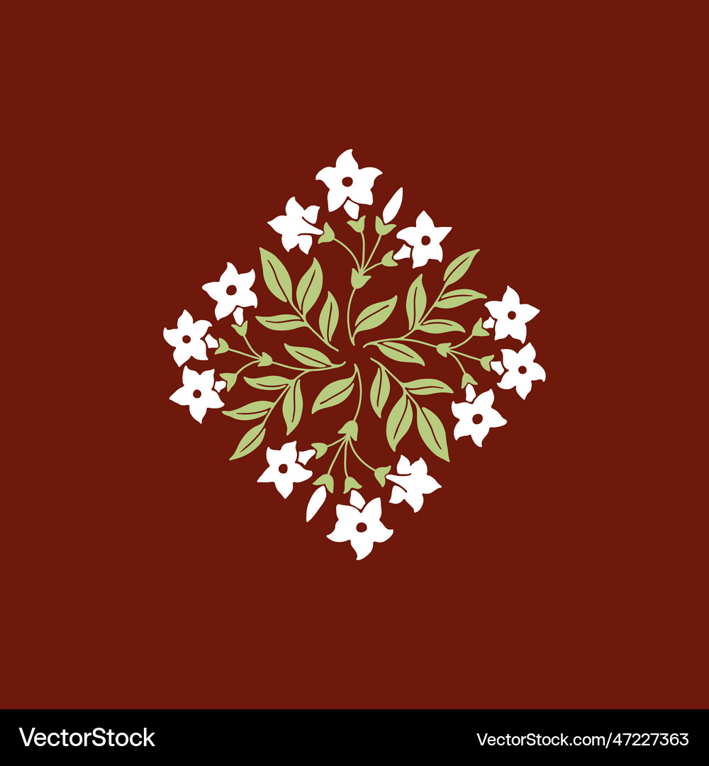 Floral composition Royalty Free Vector Image - VectorStock